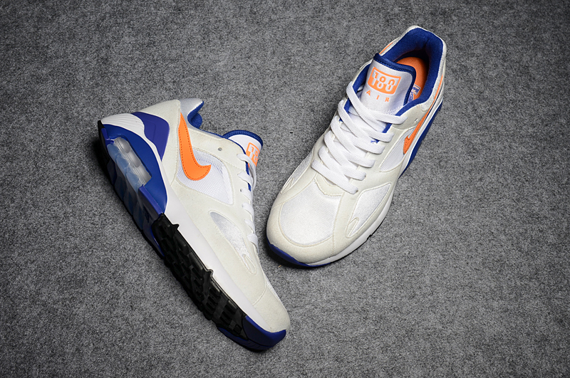 New Nike Air Max 180 White Blue Yellow